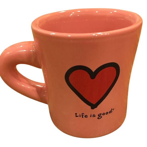 LIFE IS GOOD Mug Red Heart Pink “Do What You Like. Like What You Do" Valentine's - Picture 9 of 9